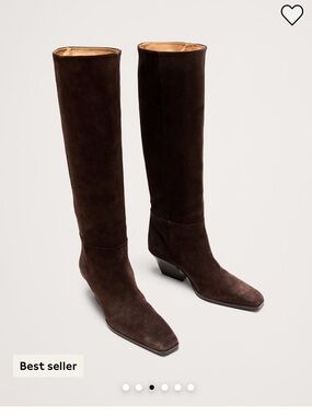 Banana Republic Tall Dark Brown Suede Over-the-Knee Boots